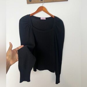 Jennifer Tyler Black Cashmere Sweater